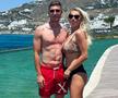 Iulian Roșu și soția, Gabriela, în Grecia