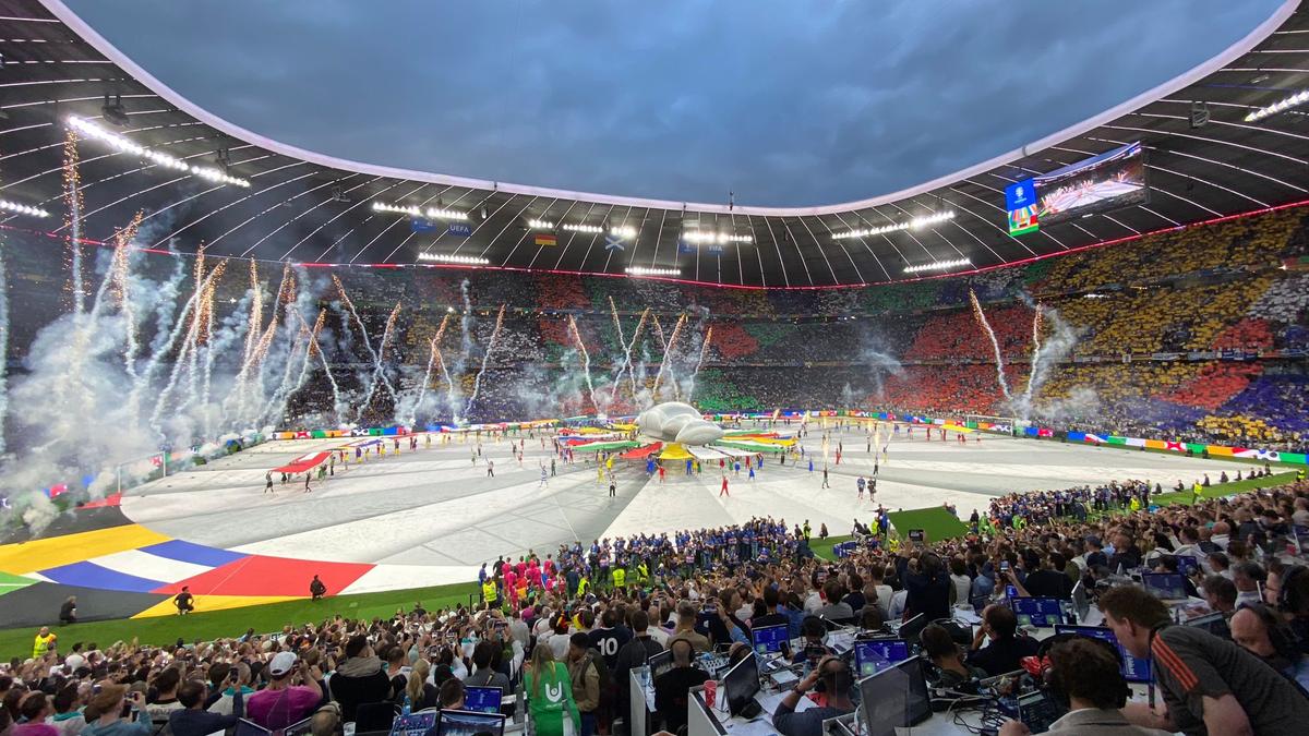 Germania - Scoția, partida inaugurală de la Campionatul European (festivitatea de deschidere)