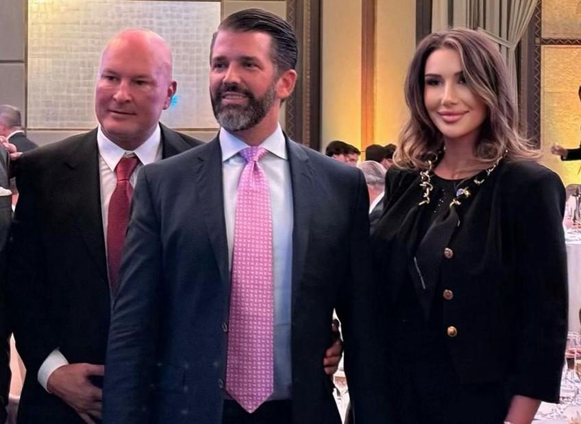 Arpad Pazkany, Donald Trump Jr și Antonela Pătruț, foto: Instagram Antonela Pătruț