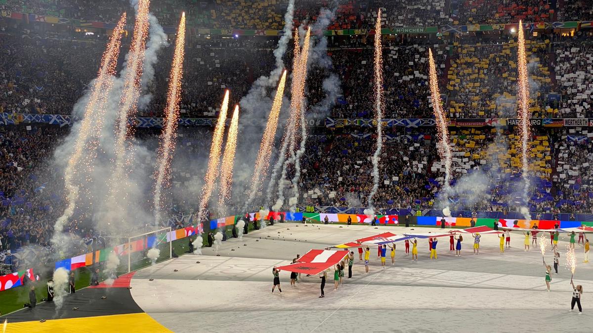 Germania - Scoția, partida inaugurală de la Campionatul European (festivitatea de deschidere)