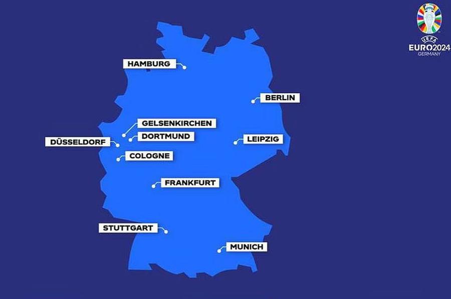 Cele 10 orașe care vor găzdui meciuri la Euro 2024 // sursă foto: uefa.com Euro 2024 aduce o premieră în istoria Europenelor: „Este prima dată când reprezintă o prioritate”
