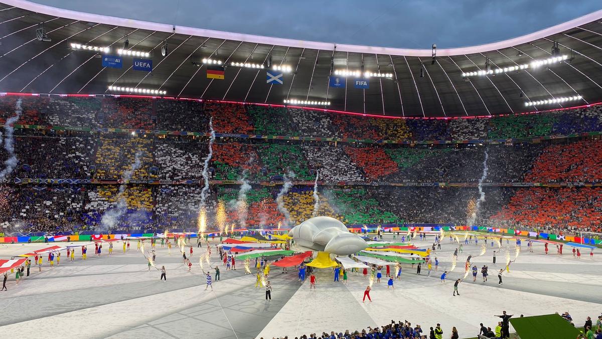 Germania - Scoția, partida inaugurală de la Campionatul European (festivitatea de deschidere)