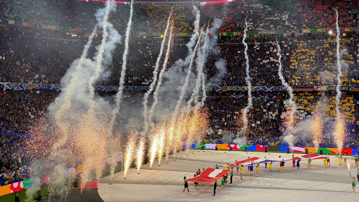Germania - Scoția, partida inaugurală de la Campionatul European (festivitatea de deschidere)