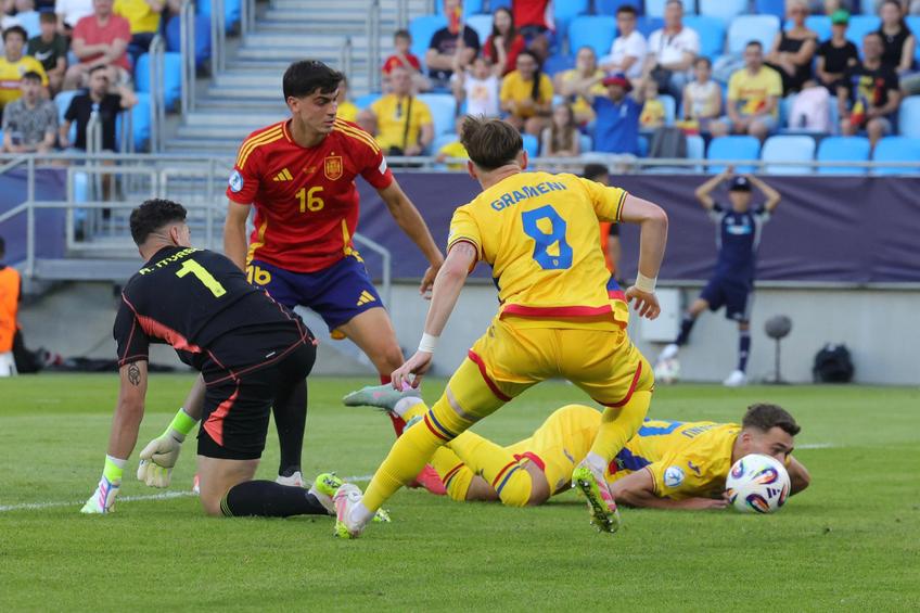 România U21 a solicitat o lovitură de la 11 metri la meciul cu Spania U21 + ocazii uriașe. FOTO: Ionuț Iordache