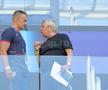 Daniel Pancu, ședință cu Mircea Lucescu înainte de Spania - România, de la Euro U21. Foto: Ionuț Iordache (GSP.RO)