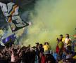 Fumigene aprinse de ultrașii de la Uniți sub tricolor la meciul Spania - România, de la Euro U21. Foto: Ionuț Iordache (GSP.RO)