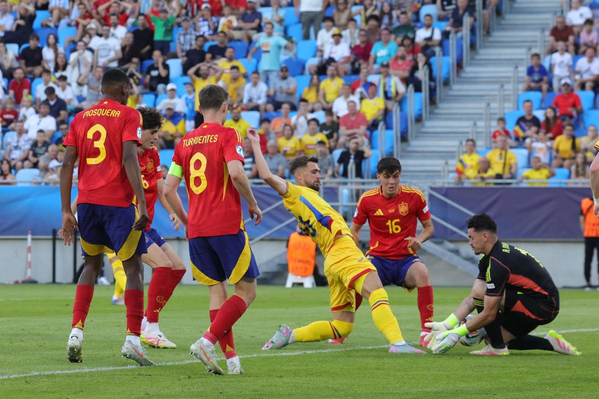 România U21 a solicitat o lovitură de la 11 metri la meciul cu Spania U21 + ocazii uriașe