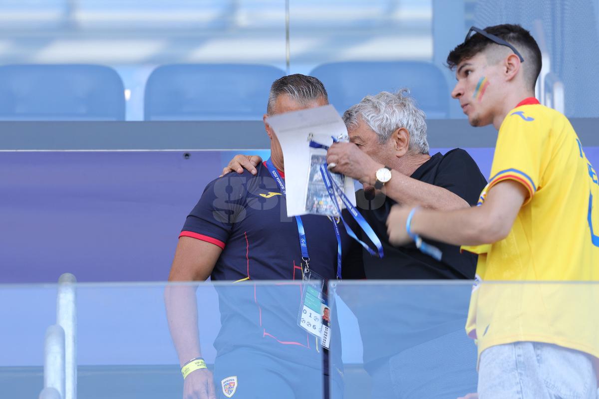 Nu s-a văzut la TV! Scene tari în lojă: Mircea Lucescu, ședință tête à tête cu Daniel Pancu: ce au vorbit cei doi selecționeri