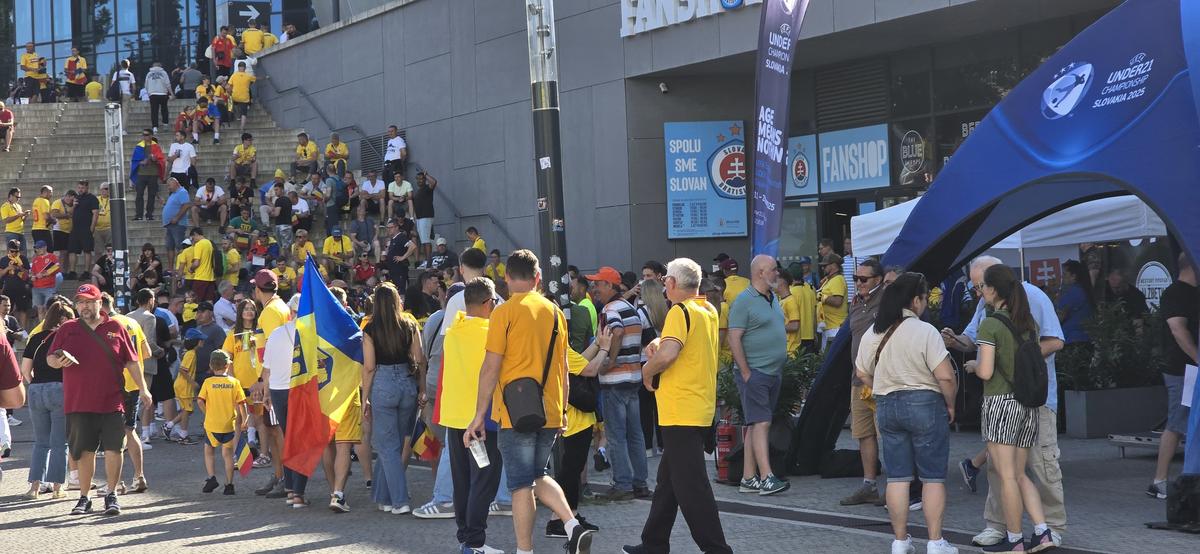 Spania U21 - România U21, imagini înaintea partidei de la Bratislava