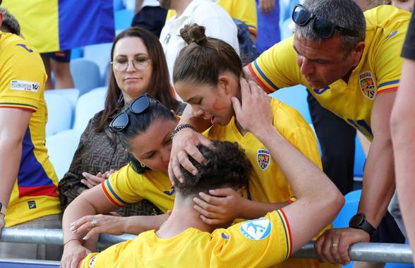 Imaginile turneului?! „Tricolorul” consolat de toată familia după înfrângerea României U21 cu Spania: scene emoționante surprinse de reporterii GSP