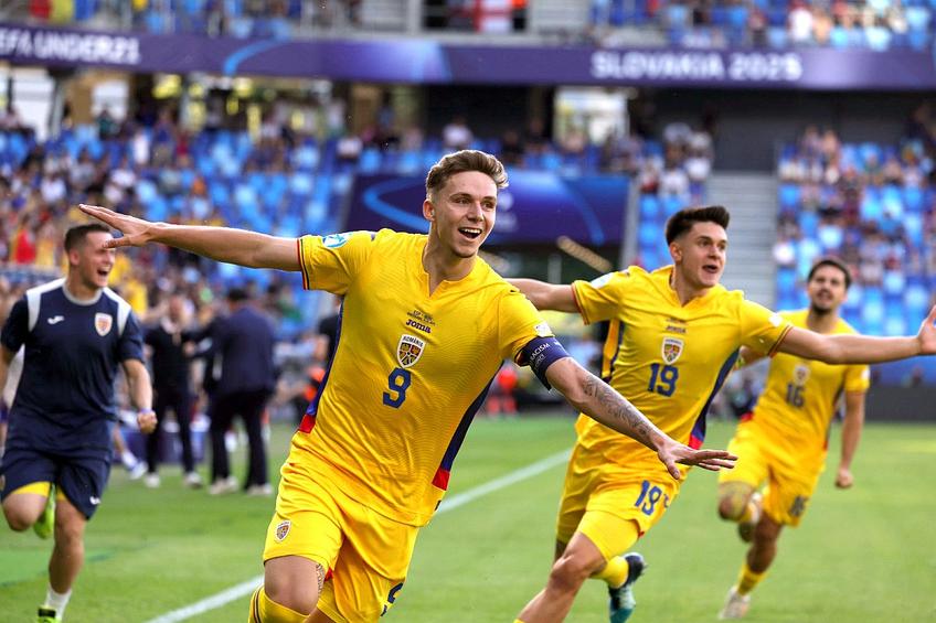 Louis Munteanu, gol superb în Spania - România la Euro U21 // foto: Ionuț Iordache (GSP)