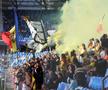 Fumigene aprinse de ultrașii de la Uniți sub tricolor la meciul Spania - România, de la Euro U21. Foto: Ionuț Iordache (GSP.RO)