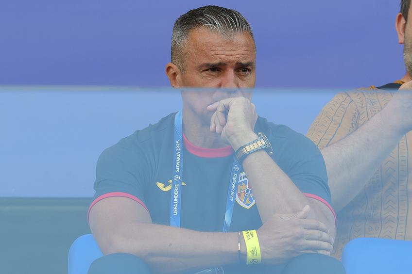 Daniel Pancu, în timpul meciului Spania U21 - România U21 2-1 FOTO: Ionuţ Iordache (GSP)