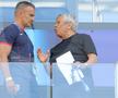 Daniel Pancu, ședință cu Mircea Lucescu înainte de Spania - România, de la Euro U21. Foto: Ionuț Iordache (GSP.RO)