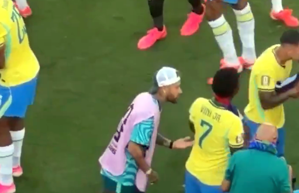 Clipul viral cu Neymar din pauza de hidratare a meciului Brazilia - Maroc