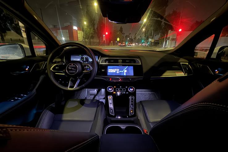 Imagini cu mașina Waymo în Los Angeles FOTO: Ionuț Iordache (GSP)