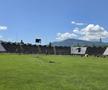 Lucrări la stadionul din Petroșani / FOTO: Facebook @Tiberiu Iacob-Ridzi