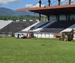 Lucrări la stadionul din Petroșani / FOTO: Facebook @Tiberiu Iacob-Ridzi