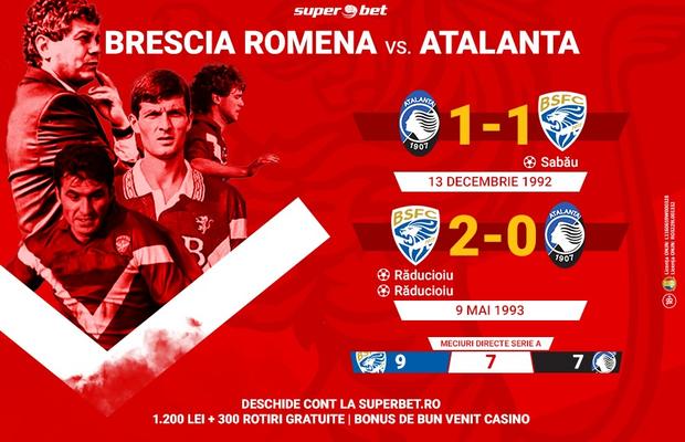 Atalanta - Brescia, derby-ul lombard în care românii au fost protagoniști. Prinde cele mai bune cote la Superbet