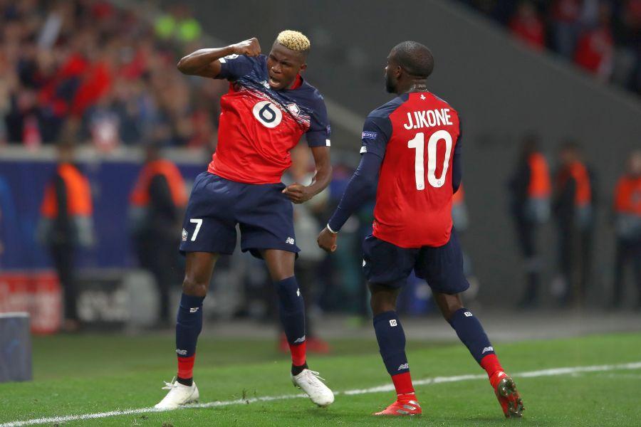 Victor Osimhen (stânga) a marcat în Lille - Chelsea 1-2, din Ligă // foto: Guliver/gettyimages Napoli, gata de cea mai scumpă achiziție din istoria clubului: 81 de milioane de euro!