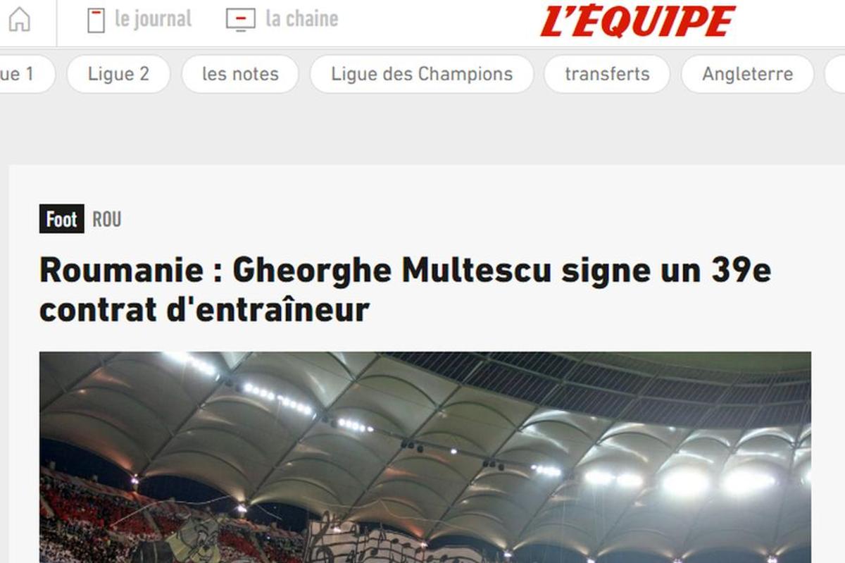 DINAMO. Gigi Mulțescu a ajuns în L'Equipe după ce i-a preluat din nou pe „câini” » Ce au remarcat jurnaliștii francezi