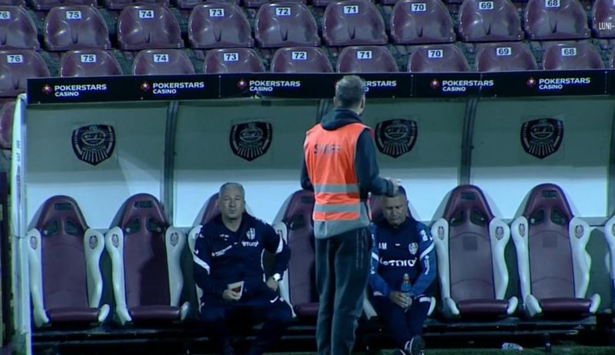 Dan Petrescu, imagini dezolante după eliminarea lui CFR Cluj