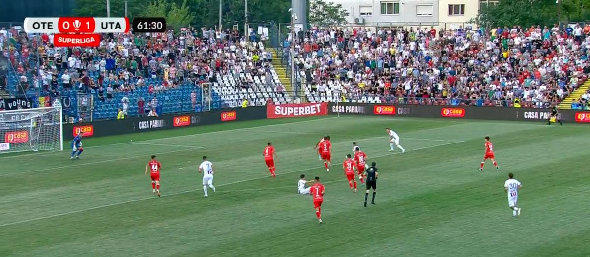Ce debut! Atacantul Oțelului a ridicat tot stadionul în picioare cu primul gol al Galațiului în Liga 1 după 8 ani