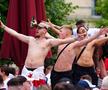 Spectacol pe străzile Berlinului înainte de Spania - Anglia