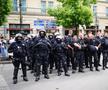 Spectacol pe străzile Berlinului înainte de Spania - Anglia
