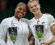 Townsend (stânga) și Siniakova (dreapta), campioanele la dublu feminin / FOTO: Wimbledon