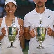 Hsieh și Zielinski, câștigători în proba de dublu mixt / FOTO: Wimbledon