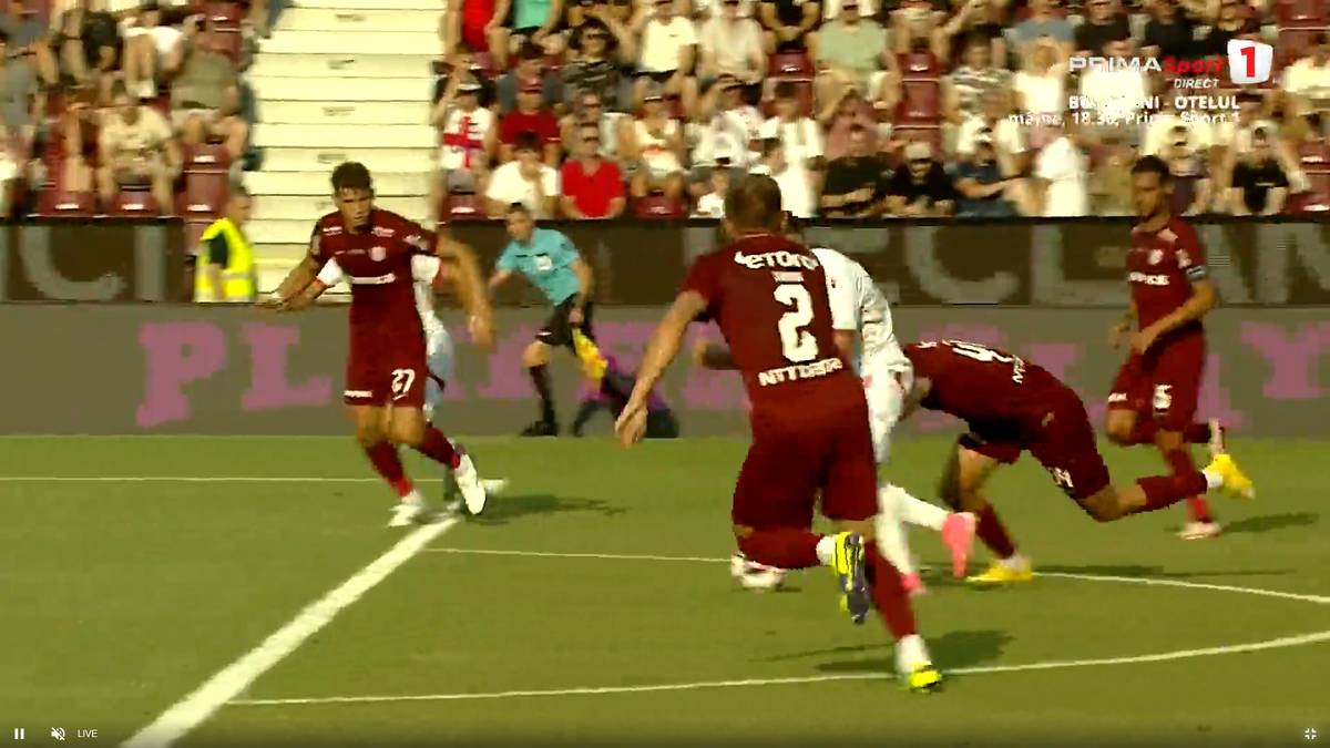 Golul lui Cîrjan în CFR Cluj - Dinamo