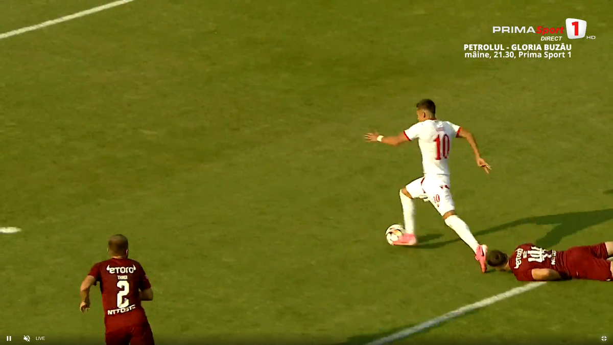Golul lui Cîrjan în CFR Cluj - Dinamo