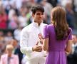 În plină luptă împotriva cancerului, prințesa Kate Middleton i-a înmânat lui Carlos Alcaraz trofeul de campion la Wimbledon