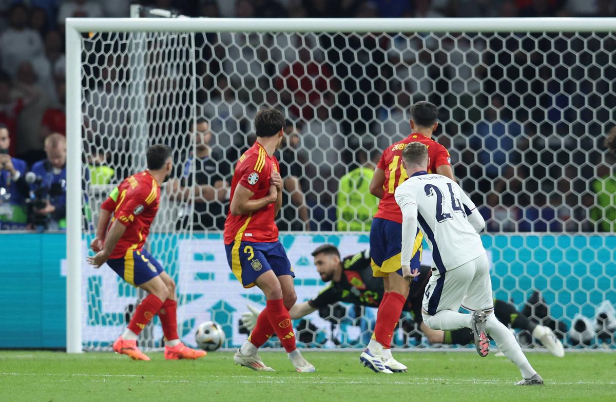 Golul lui Palmer în Spania - Anglia, finala EURO 2024