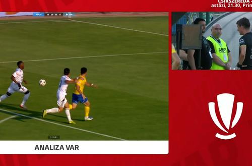 Grigoryan, ținut în careu de Ilaș/ foto: captură Prima Sport 1
