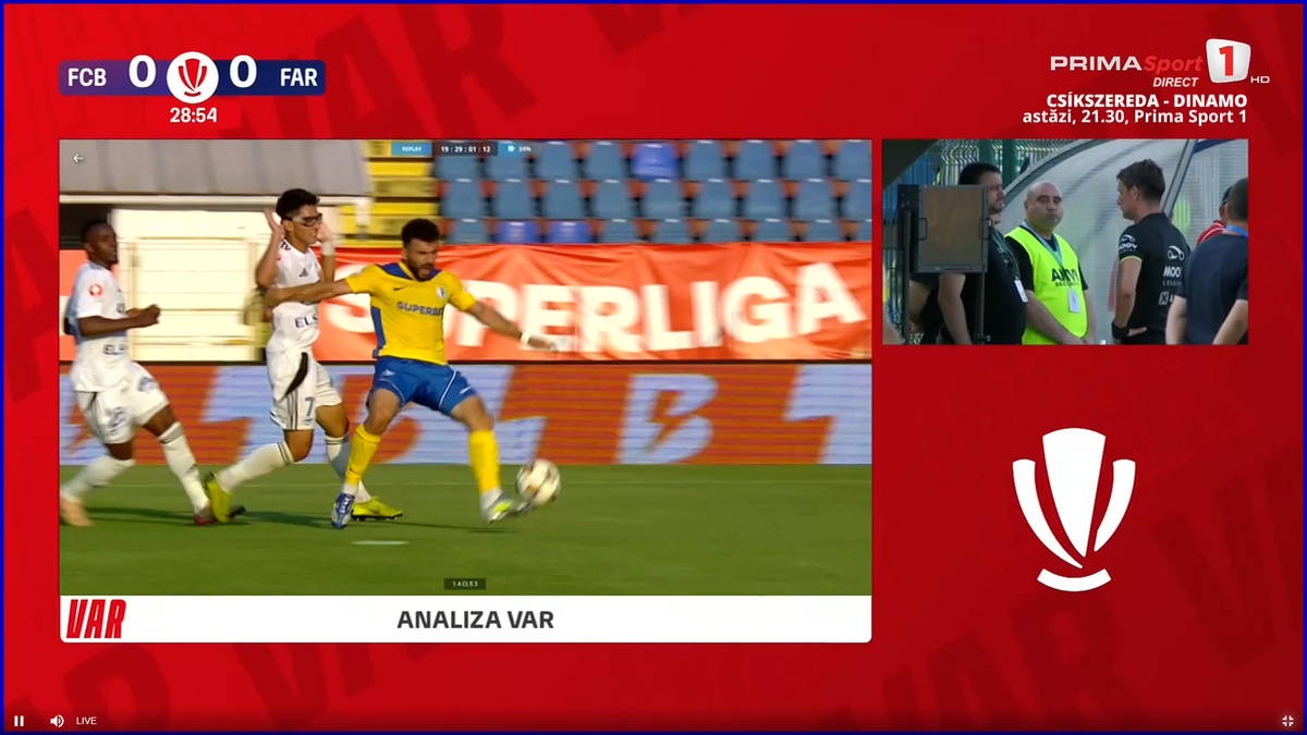 Gică Hagi a intrat în direct să acuze arbitrajul din Botoșani - Farul » Prezent în studio, Marius Avram a dat verdictul
