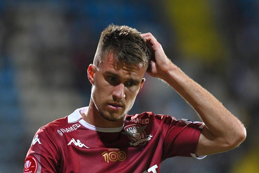 Mattias Kait ar putea pleca de la Rapid fără costuri de transfer. Foto: Imago Culisele plecării lui Mattias Kait de la Rapid » Meciul care i-a semnat sentința în Giulești