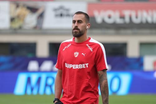Charalampos Kyriakou înainte de Csikszereda - Dinamo / Foto: Ionuț Iordache GSP