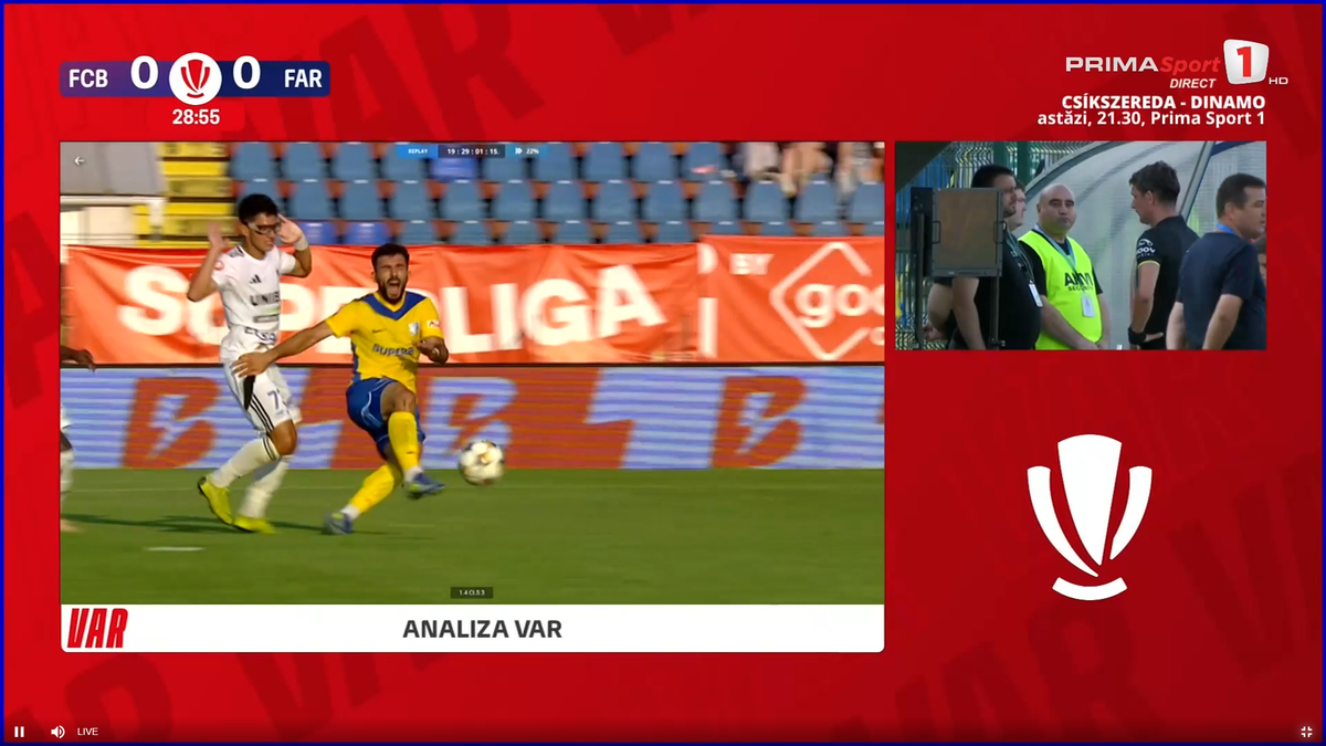 Gică Hagi a intrat în direct să acuze arbitrajul din Botoșani - Farul » Prezent în studio, Marius Avram a dat verdictul