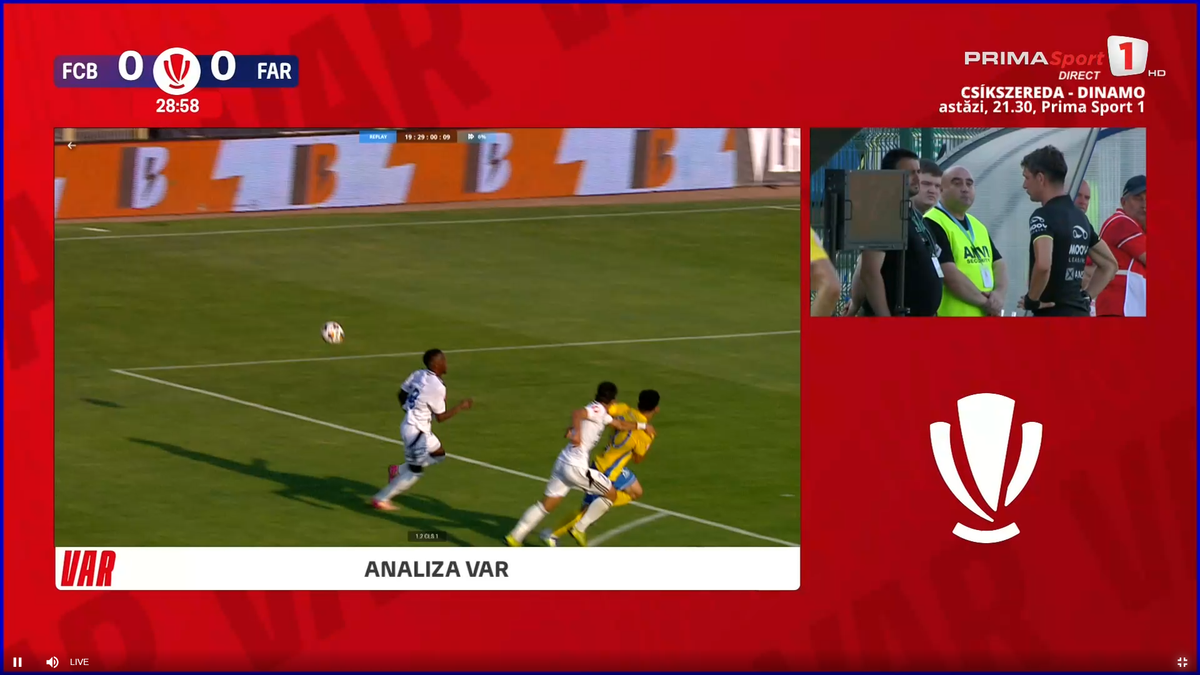 Gică Hagi a intrat în direct să acuze arbitrajul din Botoșani - Farul » Prezent în studio, Marius Avram a dat verdictul