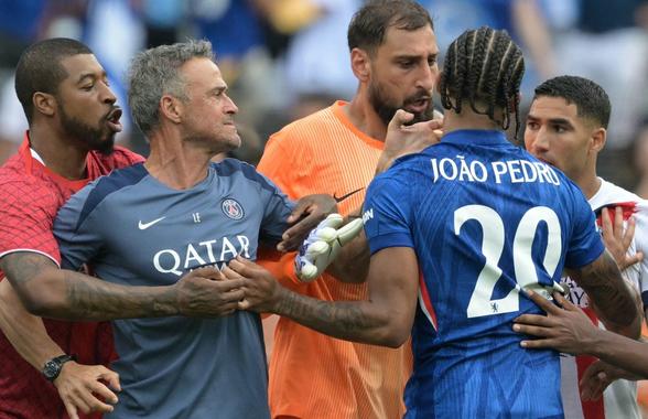 Luis Enrique riscă o suspendare XL! » Verdictul unui fost arbitru după ce antrenorul lui PSG a lovit un adversar