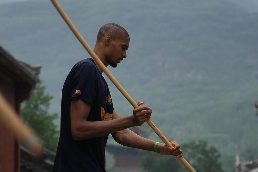 Victor Wembanyama, la un templu Shaolin din China/Foto: Instagram (Wemby)