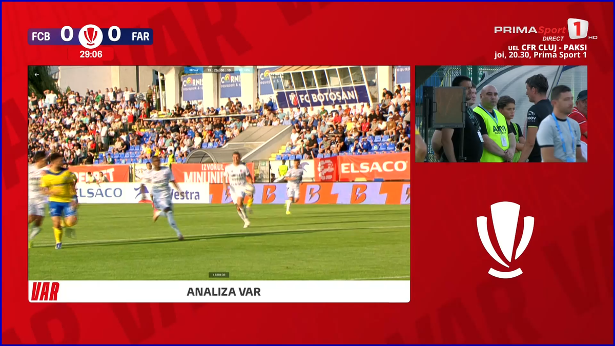 Gică Hagi a intrat în direct să acuze arbitrajul din Botoșani - Farul » Prezent în studio, Marius Avram a dat verdictul