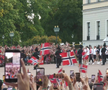 100.000 de oameni au „vâslit” la Oslo » Show în fața Palatului Regal la revenirea Norvegiei + Haaland, primit de rege