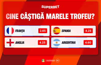 Anteposturi Superbet: favoriții la trofeul suprem și premiile individuale