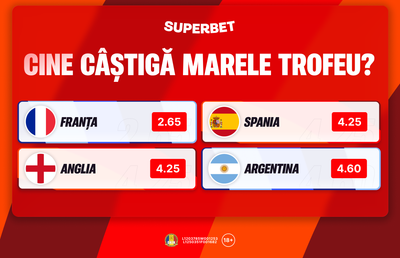 Anteposturi Superbet: favoriții la trofeul suprem și premiile individuale