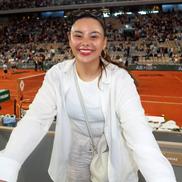 Paula Oniță, în vizită la Roland Garros, anul acesta / Sursă foto: Facebook&Instagram