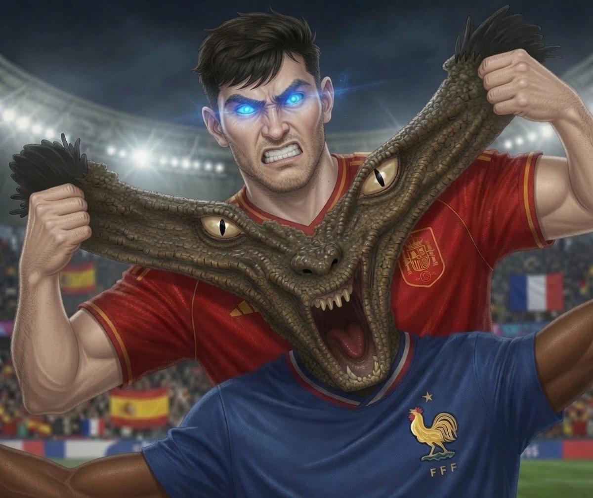 Meme-uri după Franța - Spania, în semifinalele Mondialului // foto: X