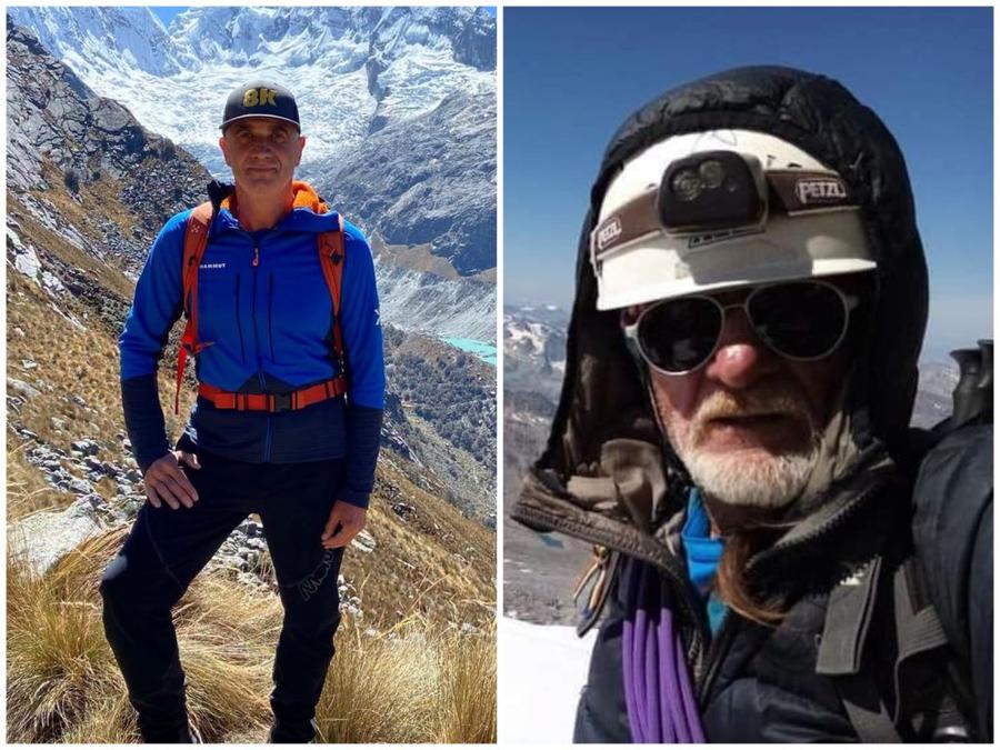 Emil Gheorghe (stânga) și Cornel Roman (dreapta)/Foto: oficiuldestiri.ro Tragedie în Alpi! Doi alpiniști români au decedat în masivul Gran Paradiso